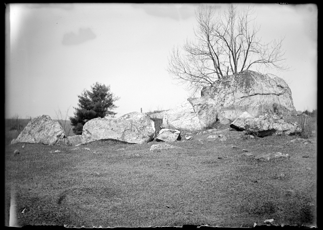 Rocks near W. Harvey Sibley's farm Spencer, Mass Digital Commonwealth