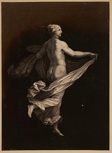 Engraving by Antonio Ricciani of wall painting from Herculaneum depitcing a bacchante