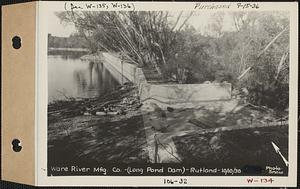 Ware River Manufacturing Co., Long Pond dam, Rutland, Mass., Oct. 10, 1930