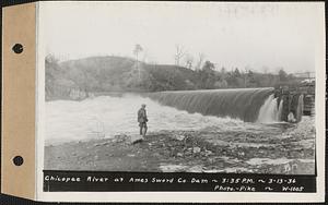 Chicopee River at Ames Sword Co. dam, Chicopee, Mass., 3:35 PM, Mar. 13, 1936