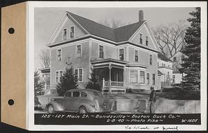 125-127 Main Street, tenements, Boston Duck Co., Bondsville, Palmer, Mass., Feb. 8, 1940