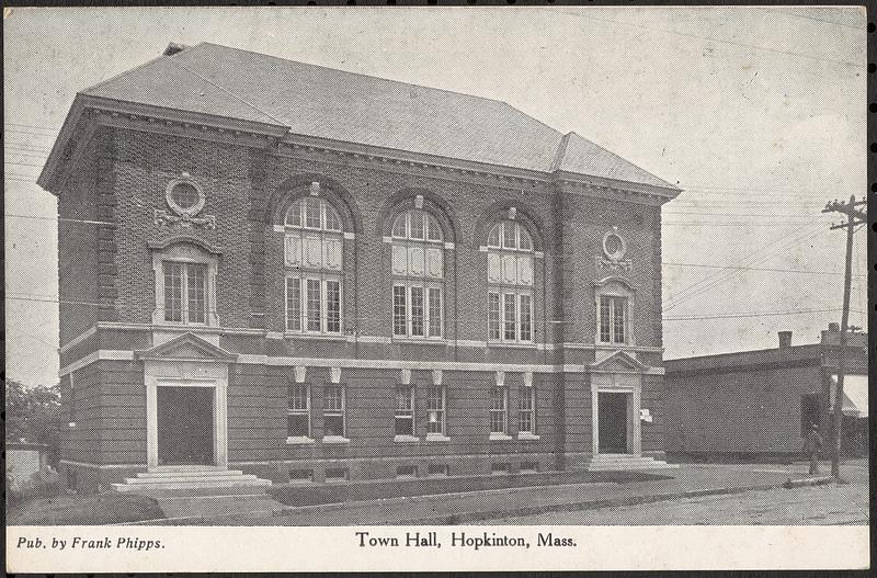 Town Hall, Hopkinton, Mass. Digital Commonwealth