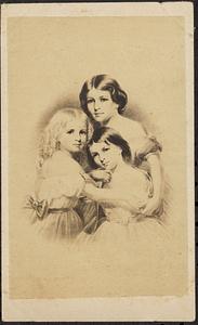 Unidentified woman and two unidentified girls