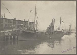 Boston, Massachusetts, T Wharf, steam trawler "Surf"