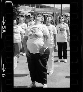 Oldsters' "Shape Up Boston" exercise class, Framingham
