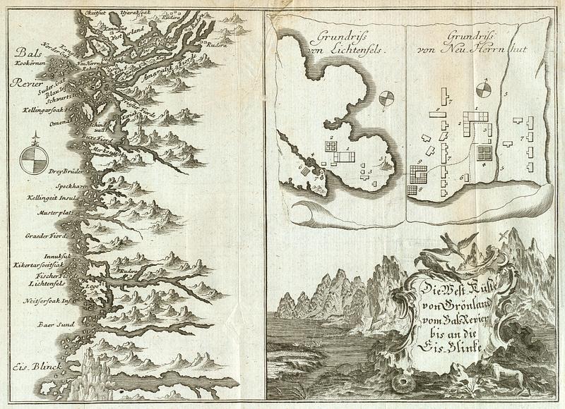 Die West-Küste von Grönland vom Bals Revier bis an die Eis - Blinke