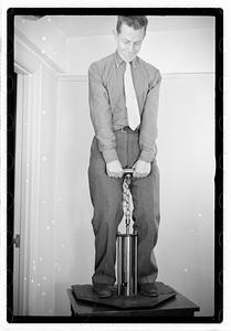 A man using an unidentified device