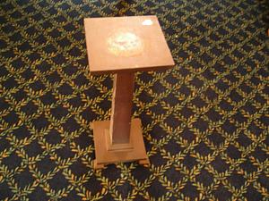 Plant stand with small square top