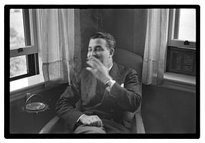Pops Arthur Fiedler at home