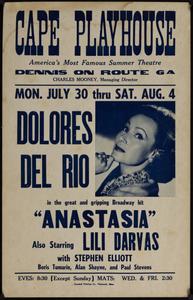 Dolores Del Rio in the great and gripping Broadway hit "Anastasia"