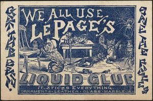 We all use Le Page's Liquid Glue - it sticks everything