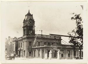 Old Boston & Providence Railroad Depot: Park Square. Razed 1870s