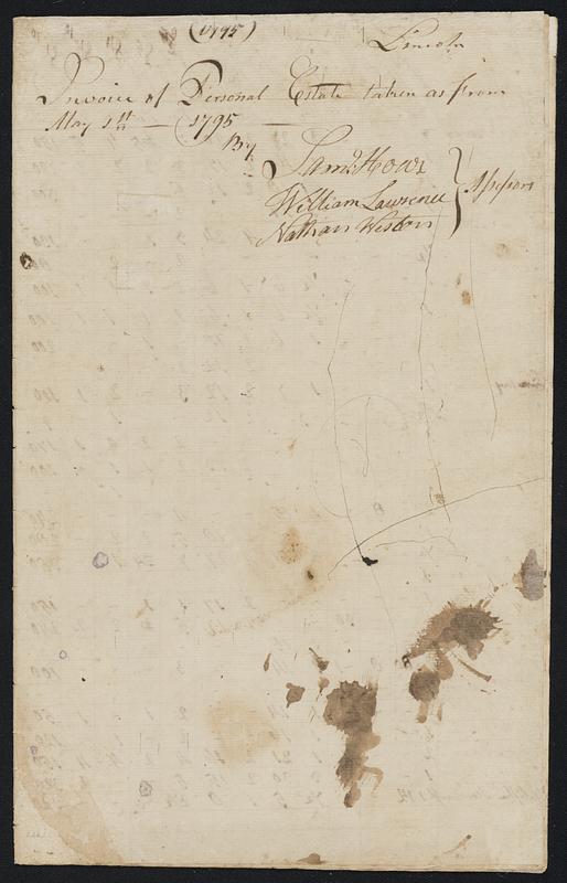 Valuation book, May 1795