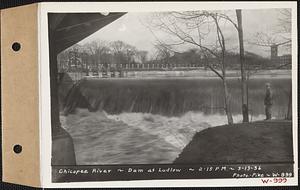 Chicopee River, dam at Ludlow, Ludlow, Mass., 2:15 PM, Mar. 13, 1936