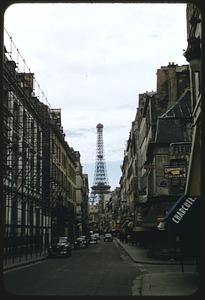Eiffel Tower from street, Paris