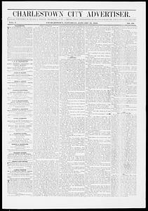 Charlestown City Advertiser, January 10, 1852