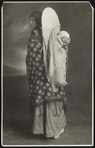 Blackfeet Indian Mother & papoose