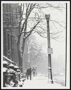 The Storm (snow + the shovel. West Newton St., South End. Weather storms snow