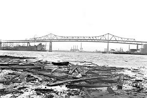 View of bridge from East Boston