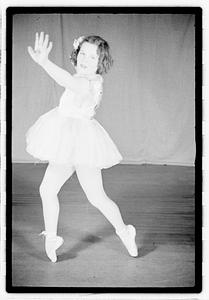 Girl ballet dancer in costume