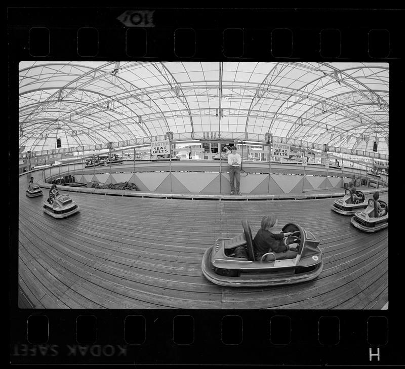 Bumper cars fun, Paragon Park, Nantasket