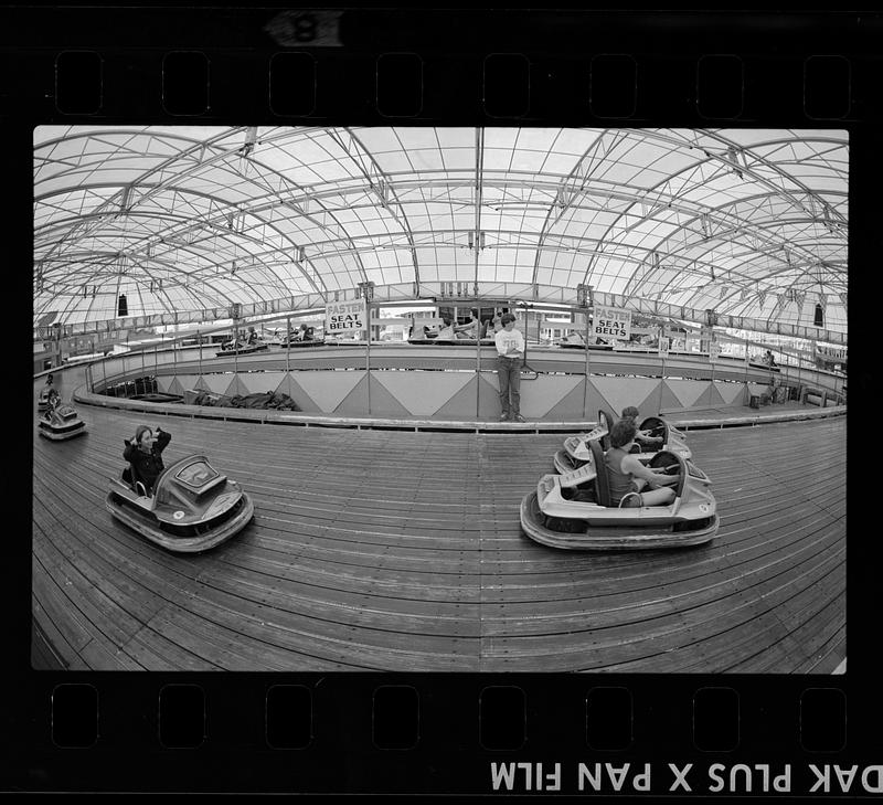 Bumper cars fun, Paragon Park, Nantasket