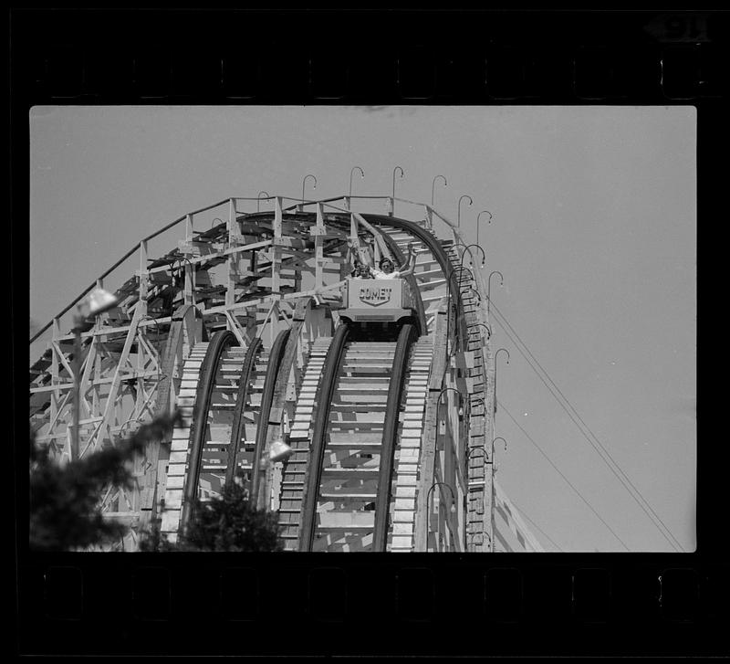 Roller coaster, Paragon Park, Nantasket - Digital Commonwealth