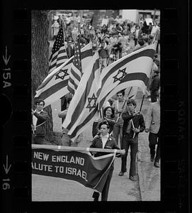 Pro-Israel rally at Tremont Street bandstand, Boston Common