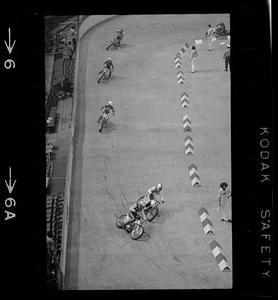 Indoor motorcycle race, Boston Garden