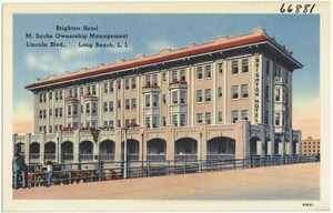 Brighton Hotel, M. Sachs ownership management, Lincoln Blvd., Long Beach, L. I.