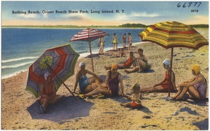 Bathing beach, Orient Beach State Park, Long Island, N. Y.