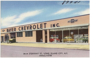Bayer Chevrolet Inc. 34-14 Steinway St., Long Island City, N. Y., Astoria 4-0700