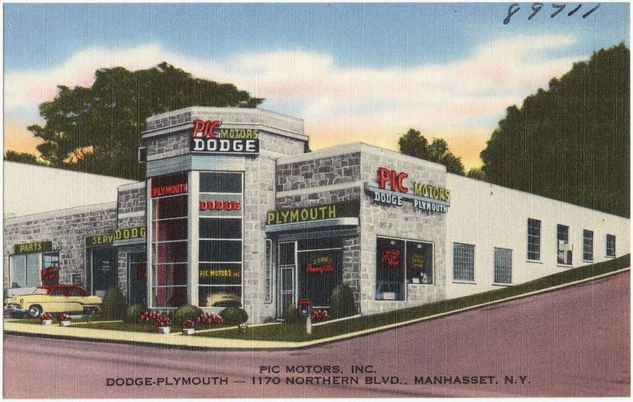 Pic Motors, Inc. Dodge-Plymouth -- 1170 Northern Blvd., Manhasset, N. Y.