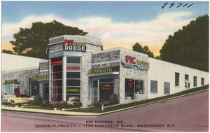 Pic Motors, Inc. Dodge-Plymouth -- 1170 Northern Blvd., Manhasset, N. Y.