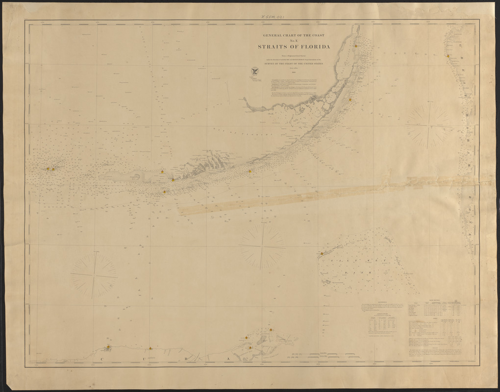 General chart of the coast, Straits of Florida
