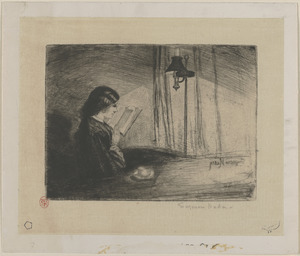 A lady reading
