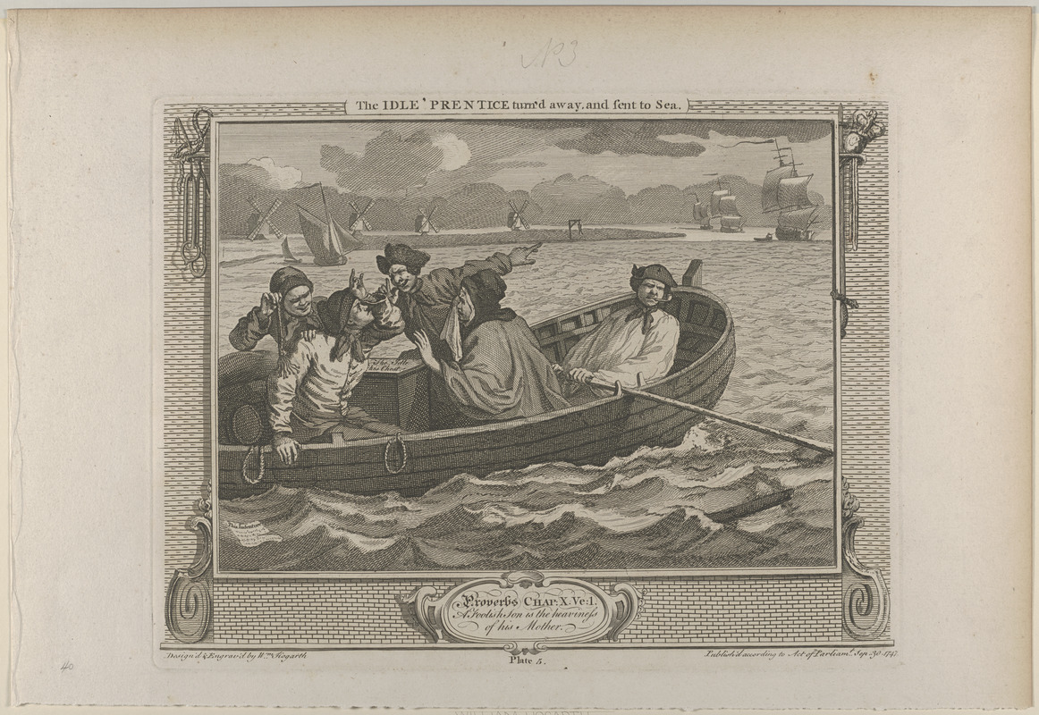 Pl. 5. The idle 'prentice turned away and sent to sea