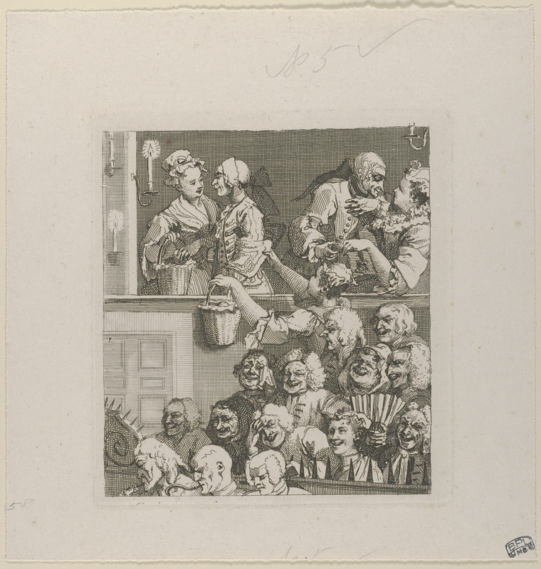 The laughing audience (or a pleased audience)