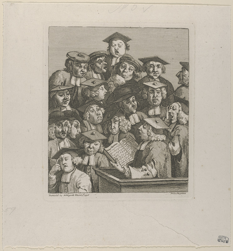 Scholars at a lecture
