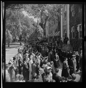 Procession of faculty and personnel at Harvard Commencement