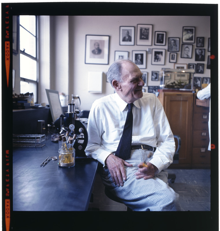 Dr. John F. Enders in lab