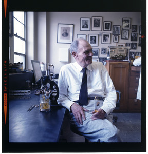 Dr. John F. Enders in lab