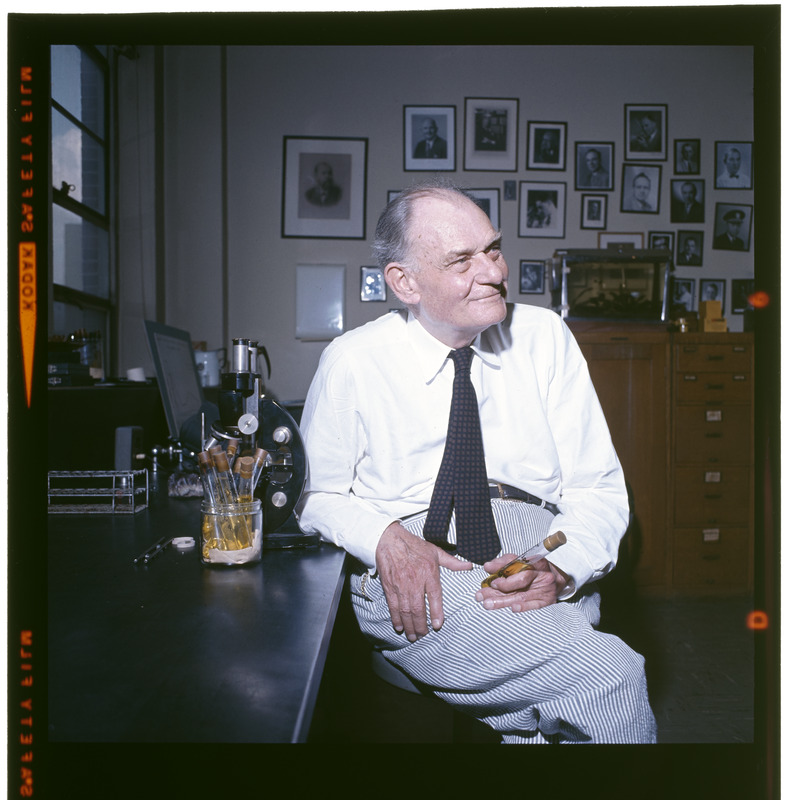 Dr. John F. Enders in lab