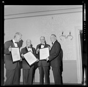 Davis Taylor, Reuben Gryzmish, Thomas Hennessey, and Ernest Henderson, Sr. at the National Conference of Christians and Jews