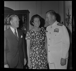 Guests at reception for Rear Admiral and Mrs. Richard L. Fowler given by Mr. and Mrs. Ernest Henderson