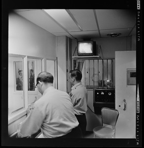 Security control room at Charles Street Jail