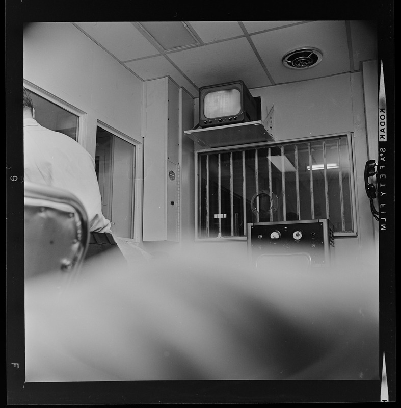 Security control room at Charles Street Jail