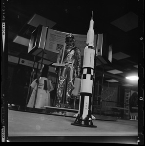 NASA exhibit at opening of War Memorial Auditorium