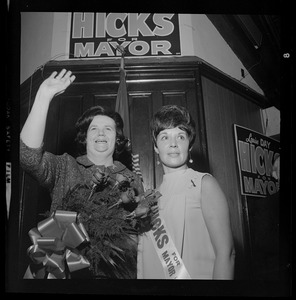 Louise Day Hicks with Rose McDonough at American Legion Rice Post #28 in Dorchester