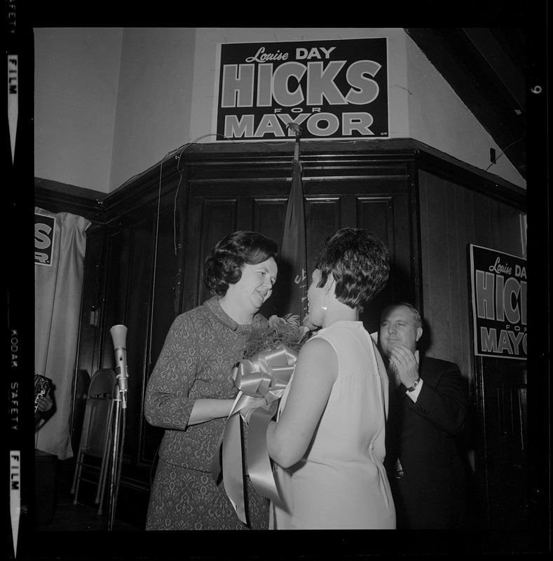 Louise Day Hicks with Rose McDonough at American Legion Rice Post #28 in Dorchester